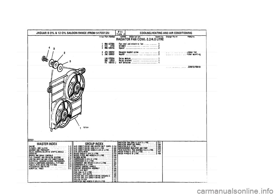 JAGUAR XJ 1994 2.G Parts Catalogue 2 JAGUAR XJ 1994 2.G Parts Catalogue 2