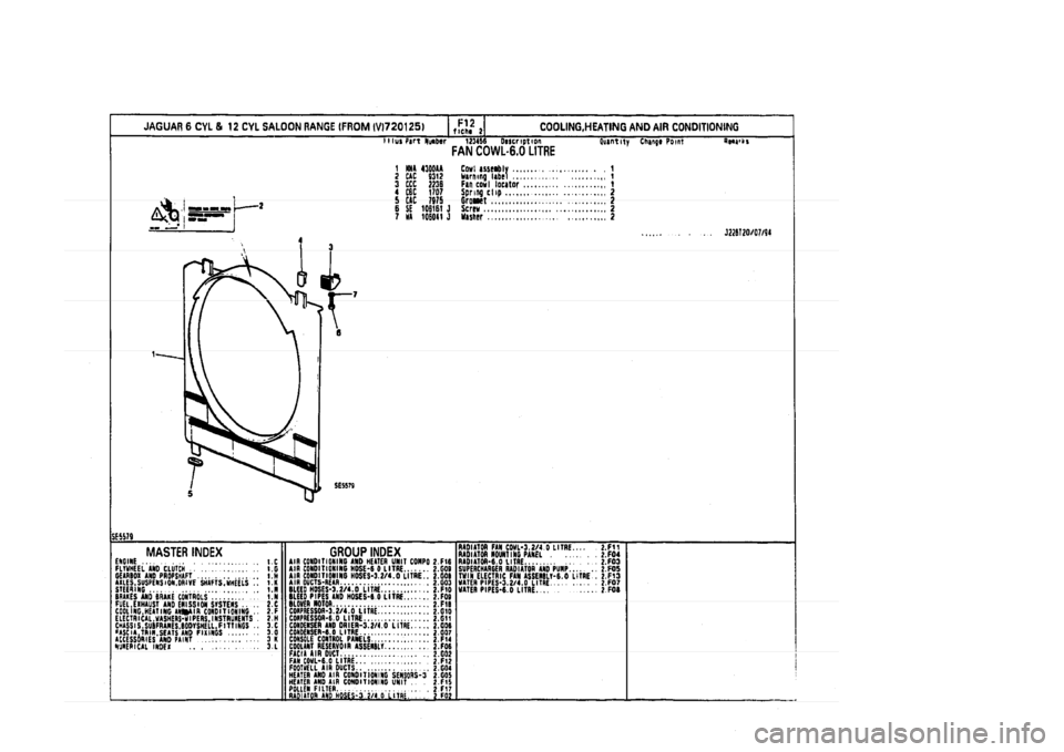 JAGUAR XJ 1994 2.G Parts Catalogue 2 JAGUAR XJ 1994 2.G Parts Catalogue 2