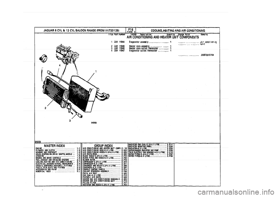 JAGUAR XJ 1994 2.G Parts Catalogue 2 JAGUAR XJ 1994 2.G Parts Catalogue 2