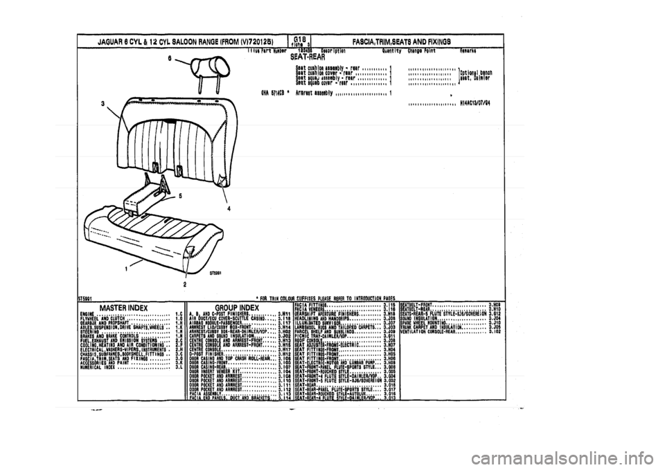 JAGUAR XJ 1994 2.G Parts Catalogue 3 JAGUAR XJ 1994 2.G Parts Catalogue 3