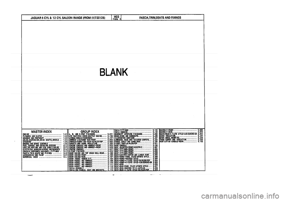 JAGUAR XJ 1994 2.G Parts Catalogue 3 JAGUAR XJ 1994 2.G Parts Catalogue 3