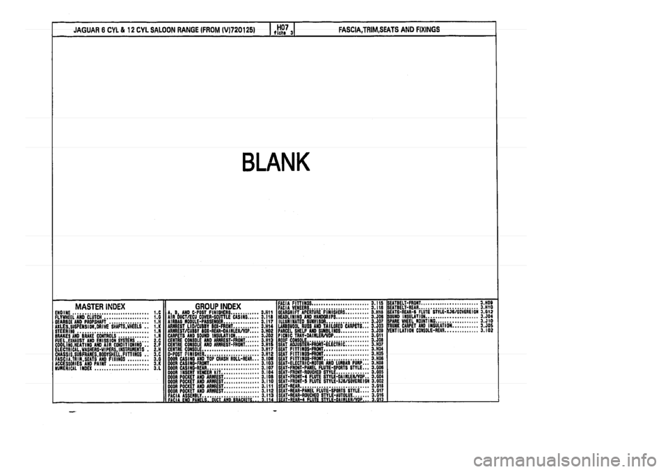 JAGUAR XJ 1994 2.G Parts Catalogue 3 JAGUAR XJ 1994 2.G Parts Catalogue 3