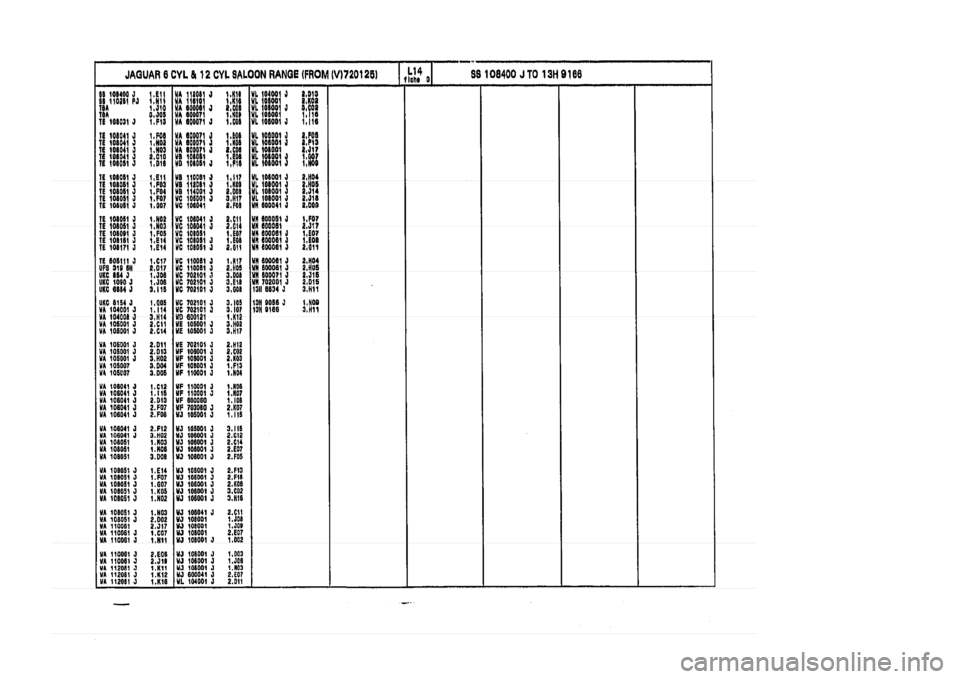 JAGUAR XJ 1994 2.G Parts Catalogue 3 