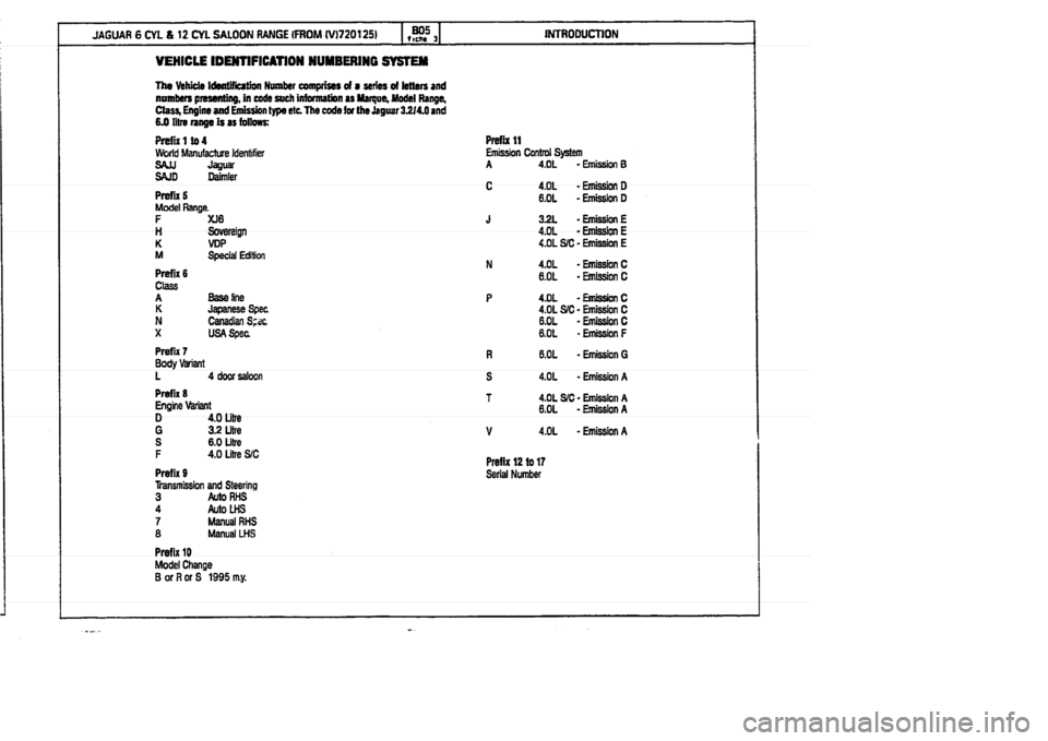 JAGUAR XJ 1994 2.G Parts Catalogue 3 