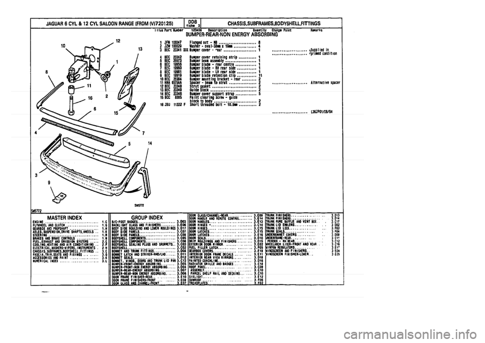 JAGUAR XJ 1994 2.G Parts Catalogue 3 JAGUAR XJ 1994 2.G Parts Catalogue 3