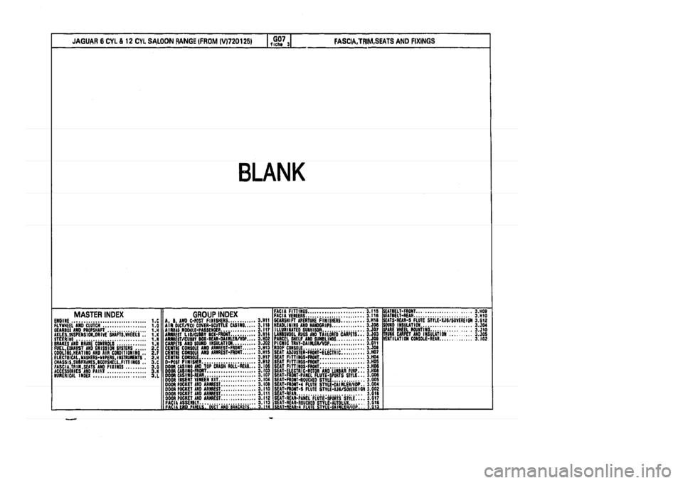 JAGUAR XJ 1994 2.G Parts Catalogue 3 JAGUAR XJ 1994 2.G Parts Catalogue 3