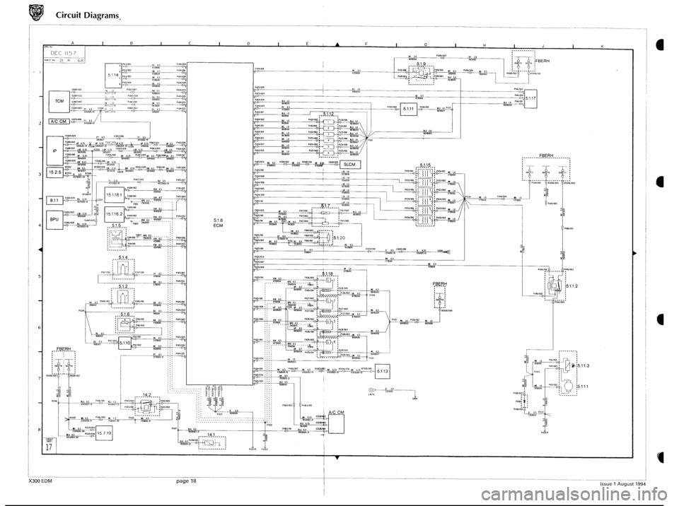 JAGUAR XJ6 1994 2.G Electrical Diagnostic Manual 