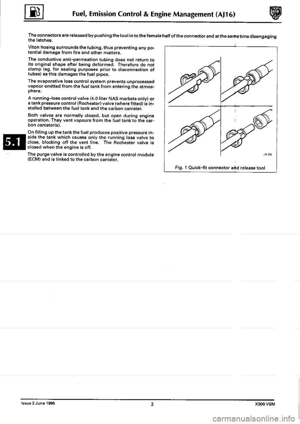 JAGUAR XJ6 1994 2.G Workshop Manual Second Edition JAGUAR XJ6 1994 2.G Workshop Manual Second Edition