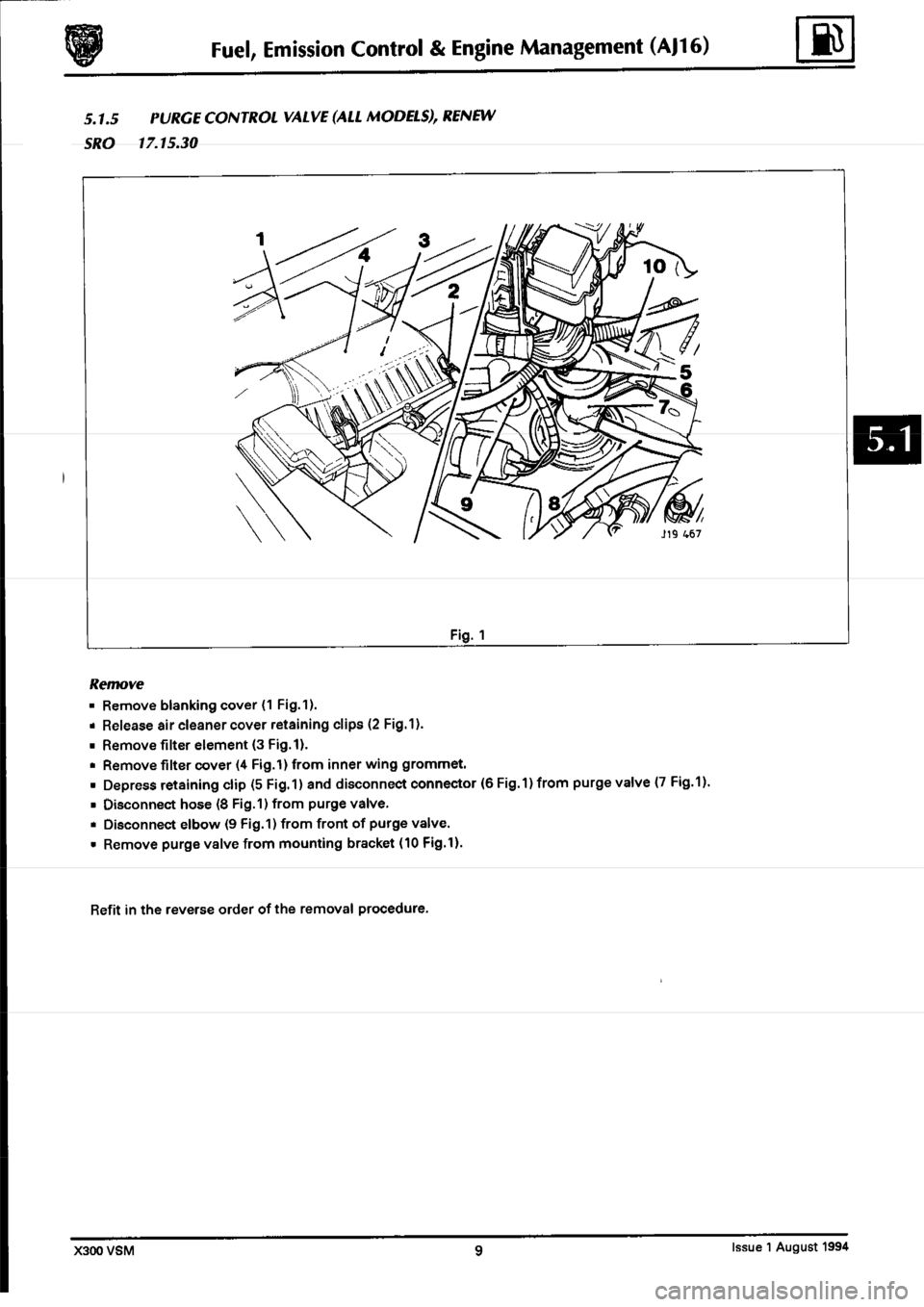 JAGUAR XJ6 1994 2.G Workshop Manual Second Edition JAGUAR XJ6 1994 2.G Workshop Manual Second Edition