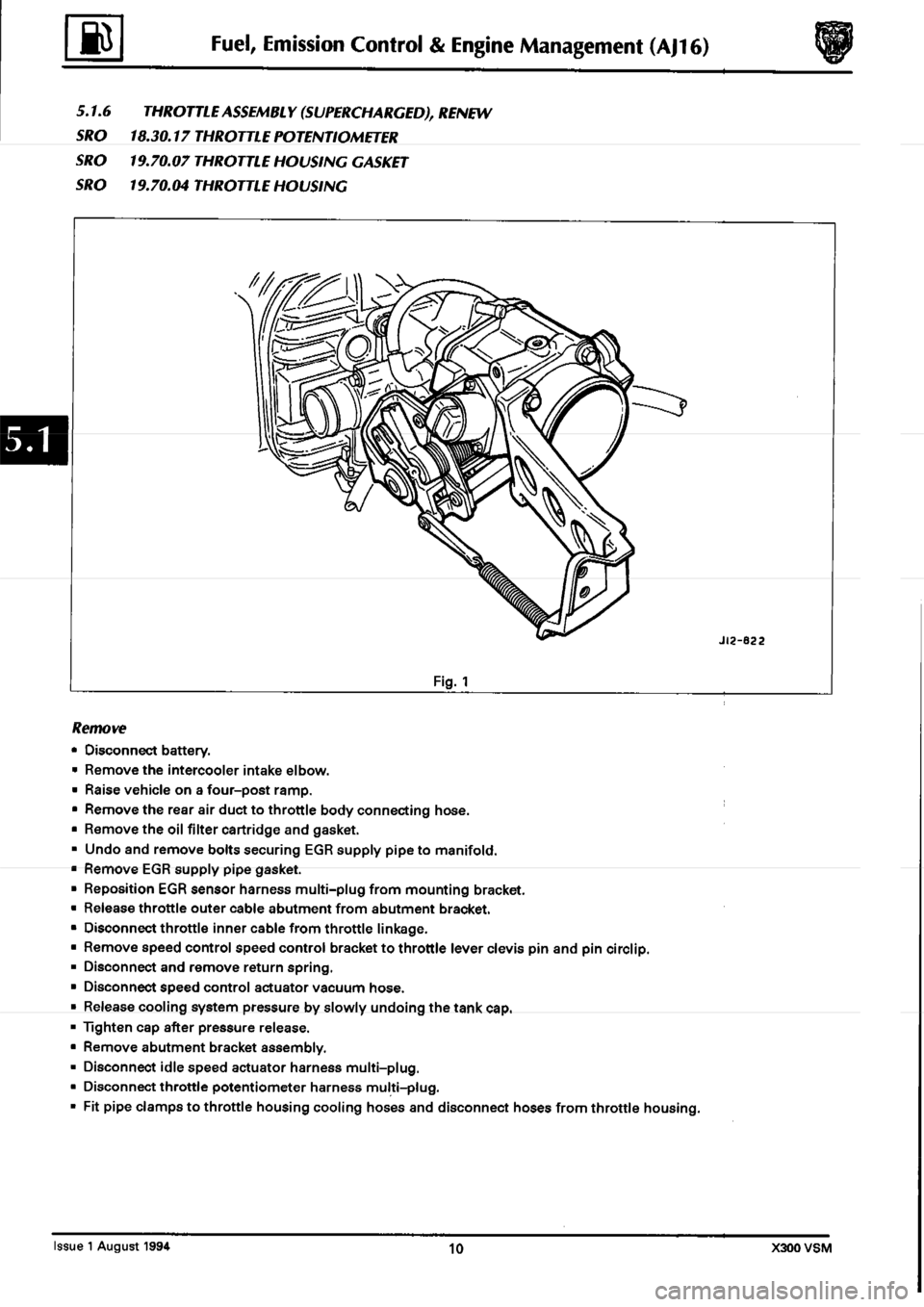 JAGUAR XJ6 1994 2.G Workshop Manual Second Edition JAGUAR XJ6 1994 2.G Workshop Manual Second Edition