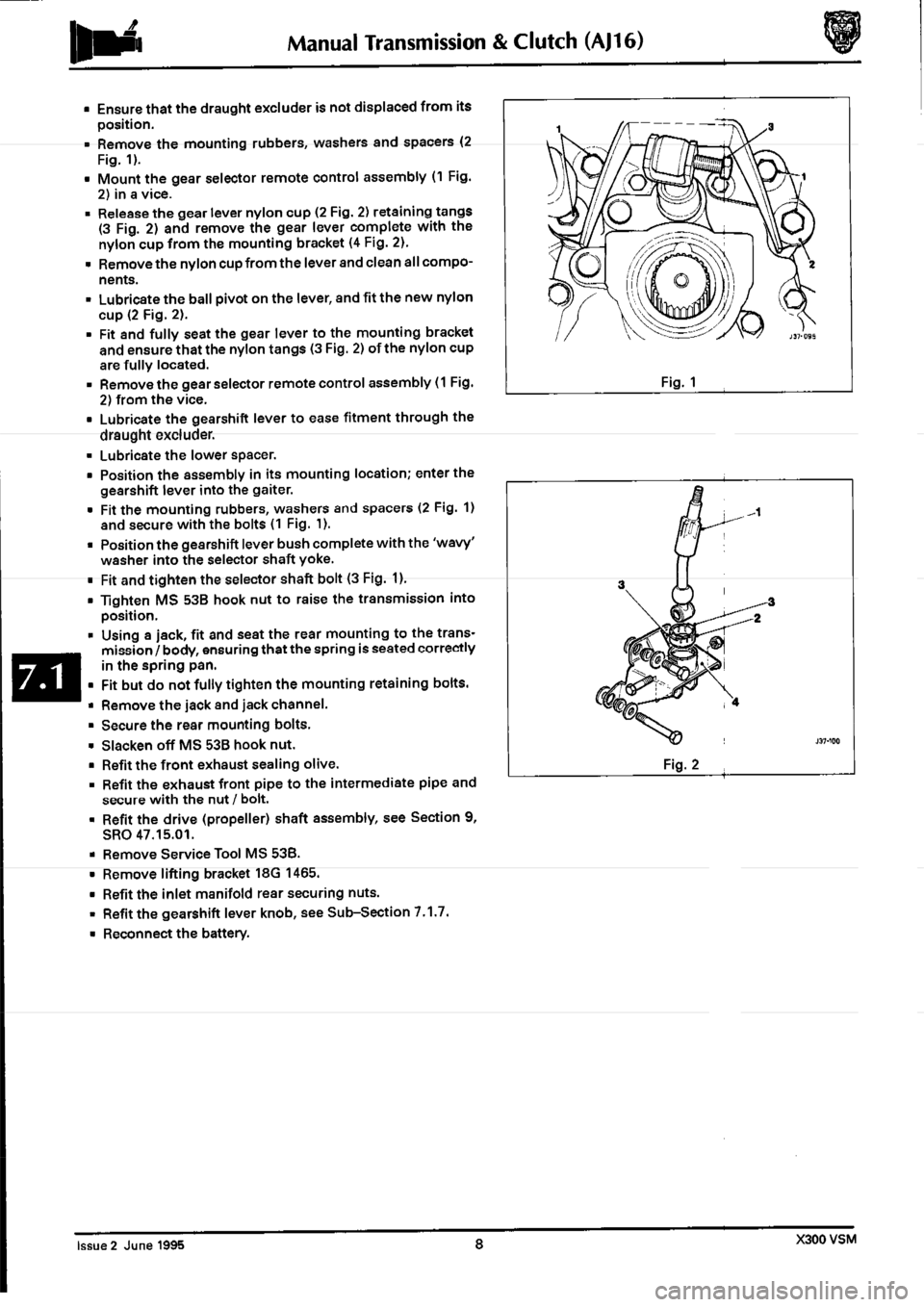 JAGUAR XJ6 1994 2.G Workshop Manual Second Edition 