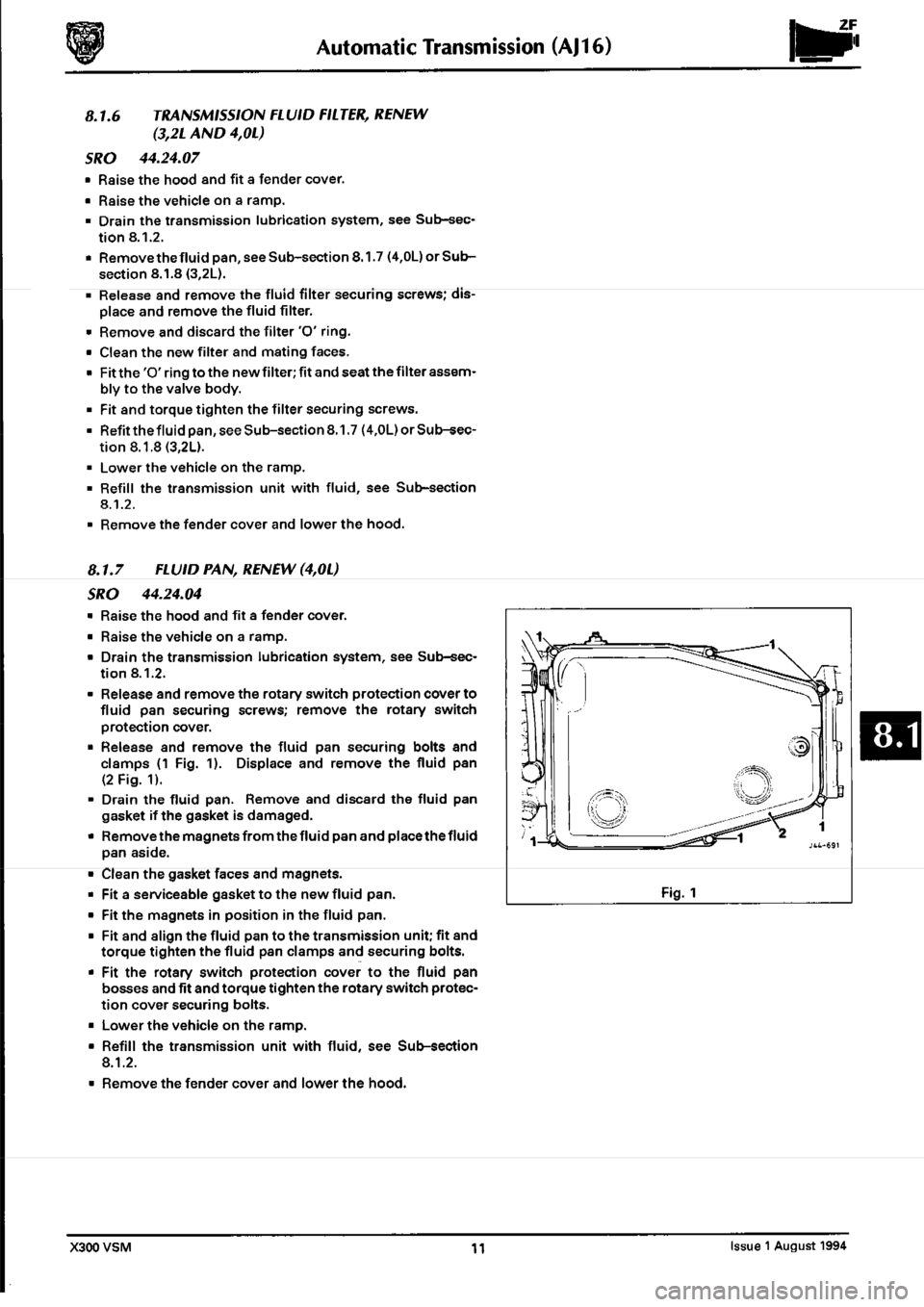 JAGUAR XJ6 1994 2.G Workshop Manual Second Edition JAGUAR XJ6 1994 2.G Workshop Manual Second Edition