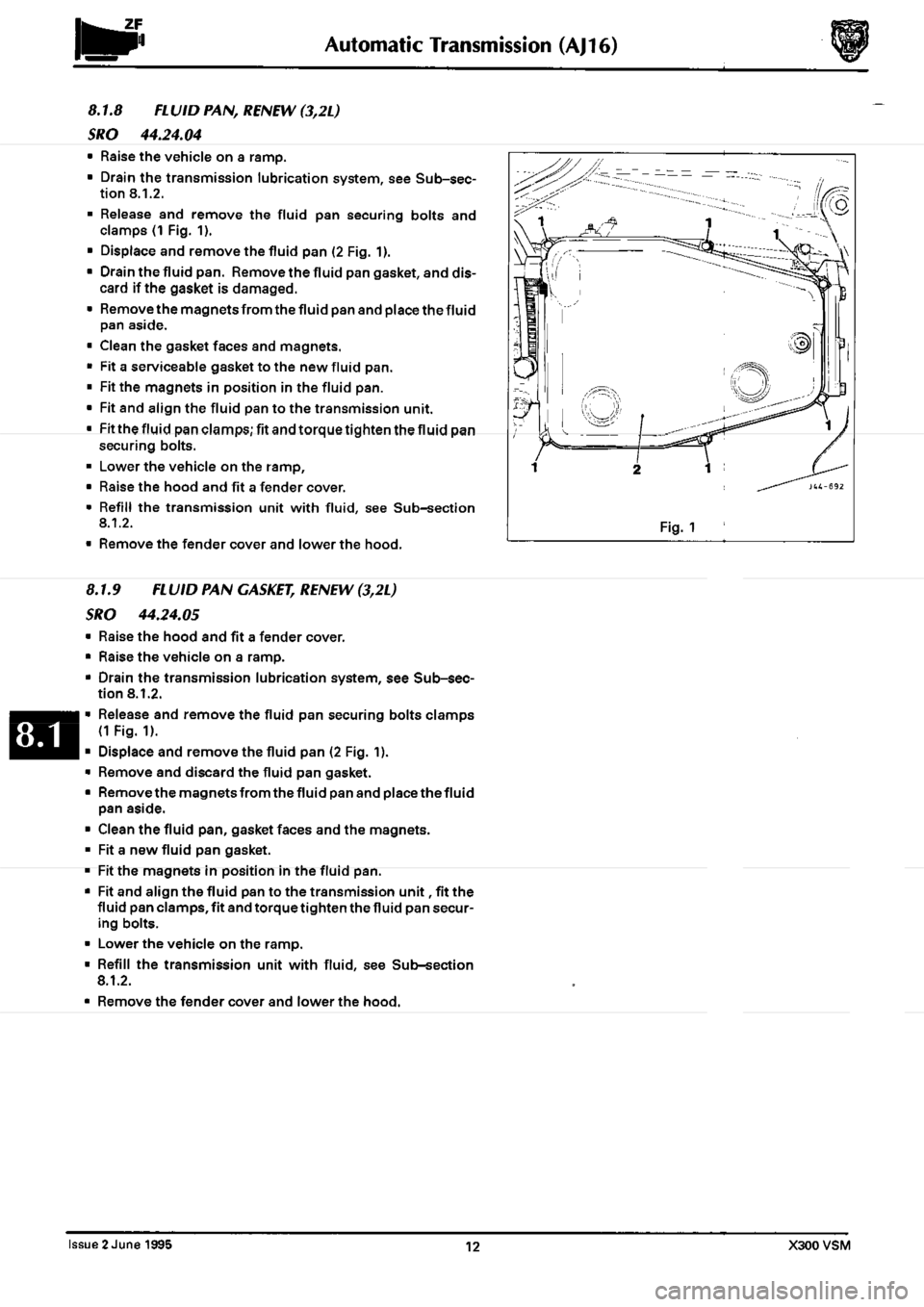 JAGUAR XJ6 1994 2.G Workshop Manual Second Edition JAGUAR XJ6 1994 2.G Workshop Manual Second Edition