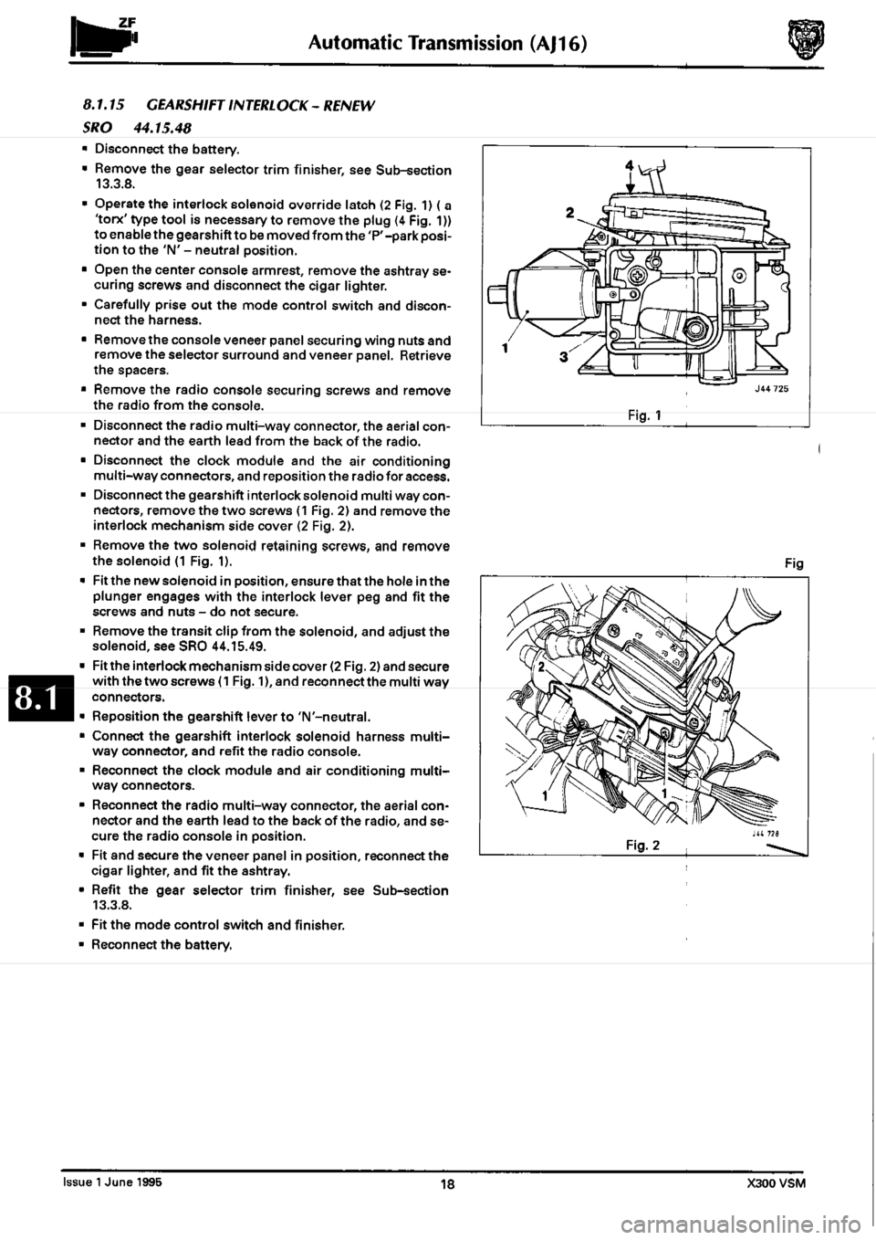 JAGUAR XJ6 1994 2.G Workshop Manual Second Edition JAGUAR XJ6 1994 2.G Workshop Manual Second Edition