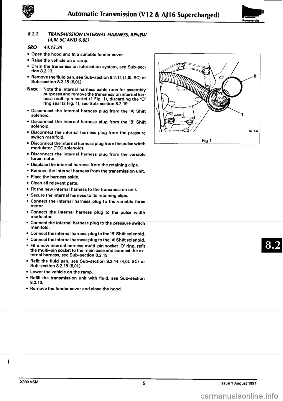 JAGUAR XJ6 1994 2.G Workshop Manual Second Edition JAGUAR XJ6 1994 2.G Workshop Manual Second Edition