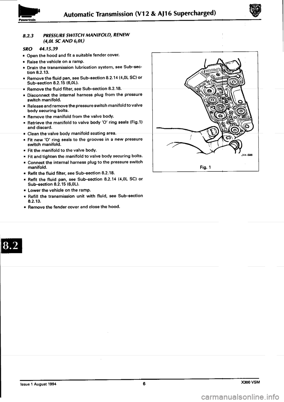 JAGUAR XJ6 1994 2.G Workshop Manual Second Edition JAGUAR XJ6 1994 2.G Workshop Manual Second Edition