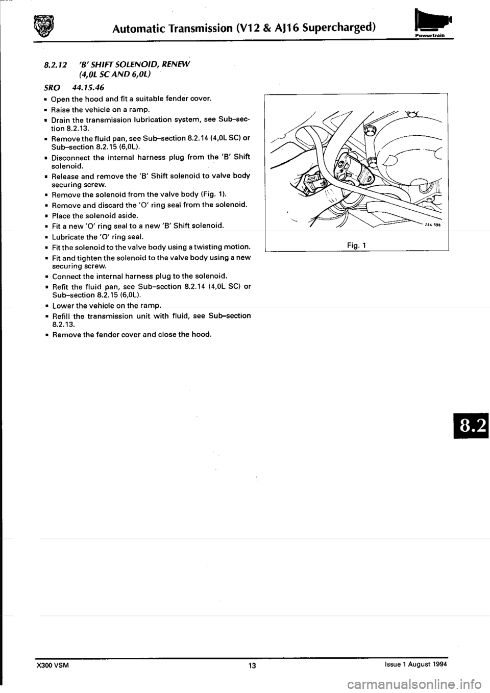 JAGUAR XJ6 1994 2.G Workshop Manual Second Edition JAGUAR XJ6 1994 2.G Workshop Manual Second Edition
