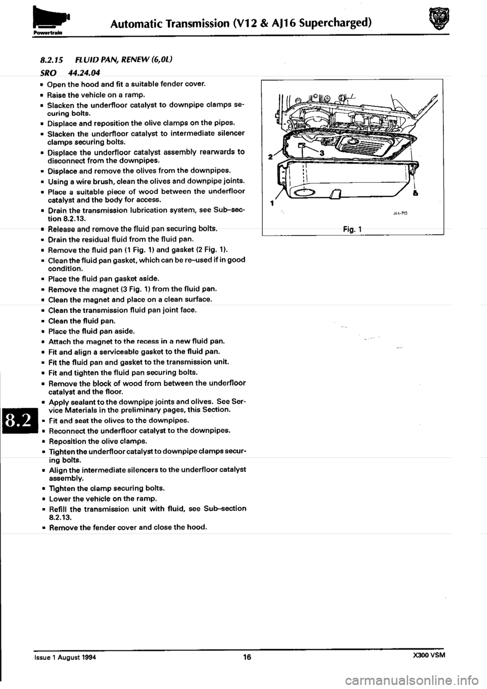 JAGUAR XJ6 1994 2.G Workshop Manual Second Edition JAGUAR XJ6 1994 2.G Workshop Manual Second Edition