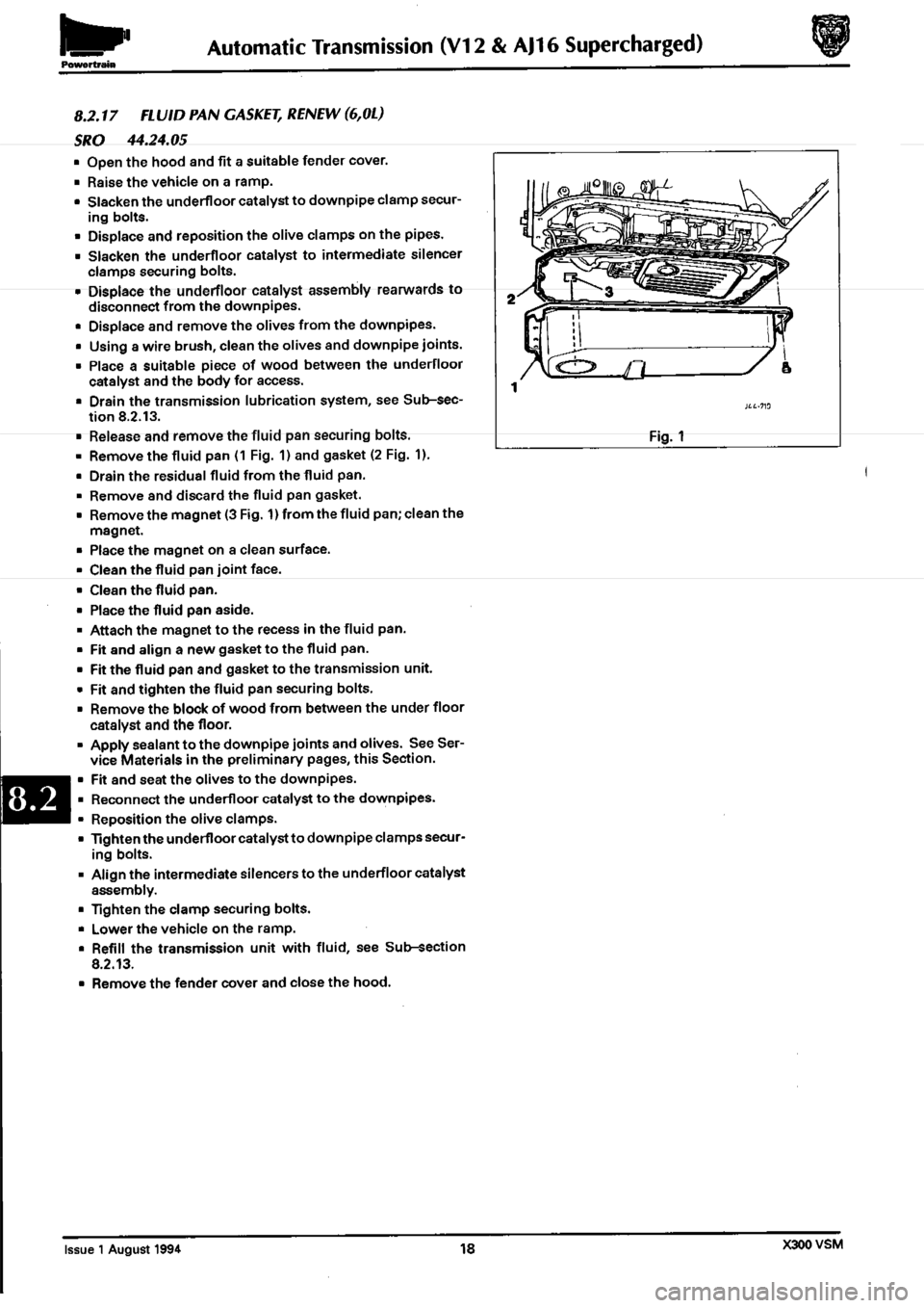 JAGUAR XJ6 1994 2.G Workshop Manual Second Edition JAGUAR XJ6 1994 2.G Workshop Manual Second Edition