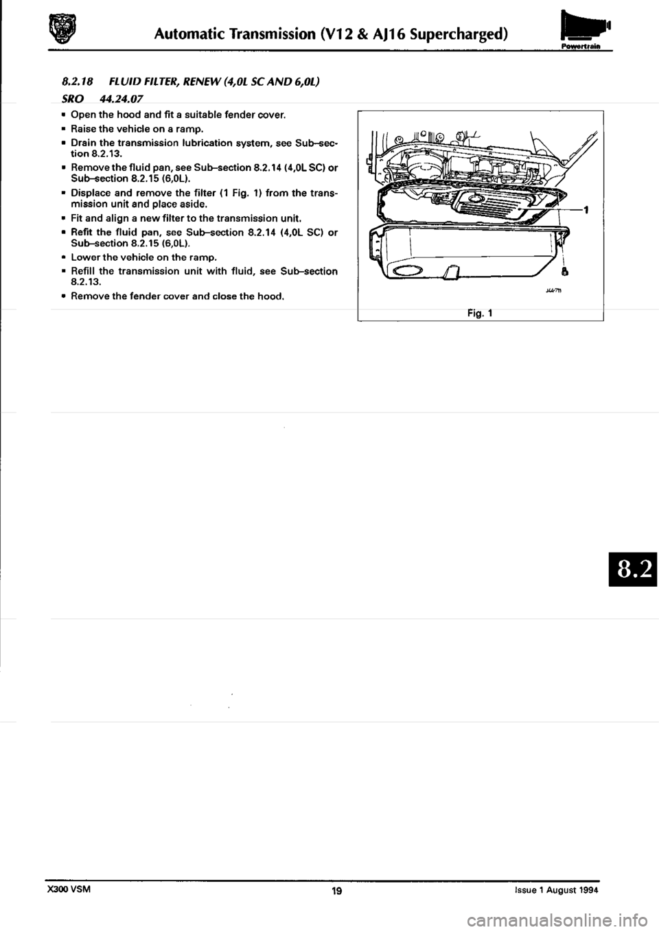 JAGUAR XJ6 1994 2.G Workshop Manual Second Edition JAGUAR XJ6 1994 2.G Workshop Manual Second Edition