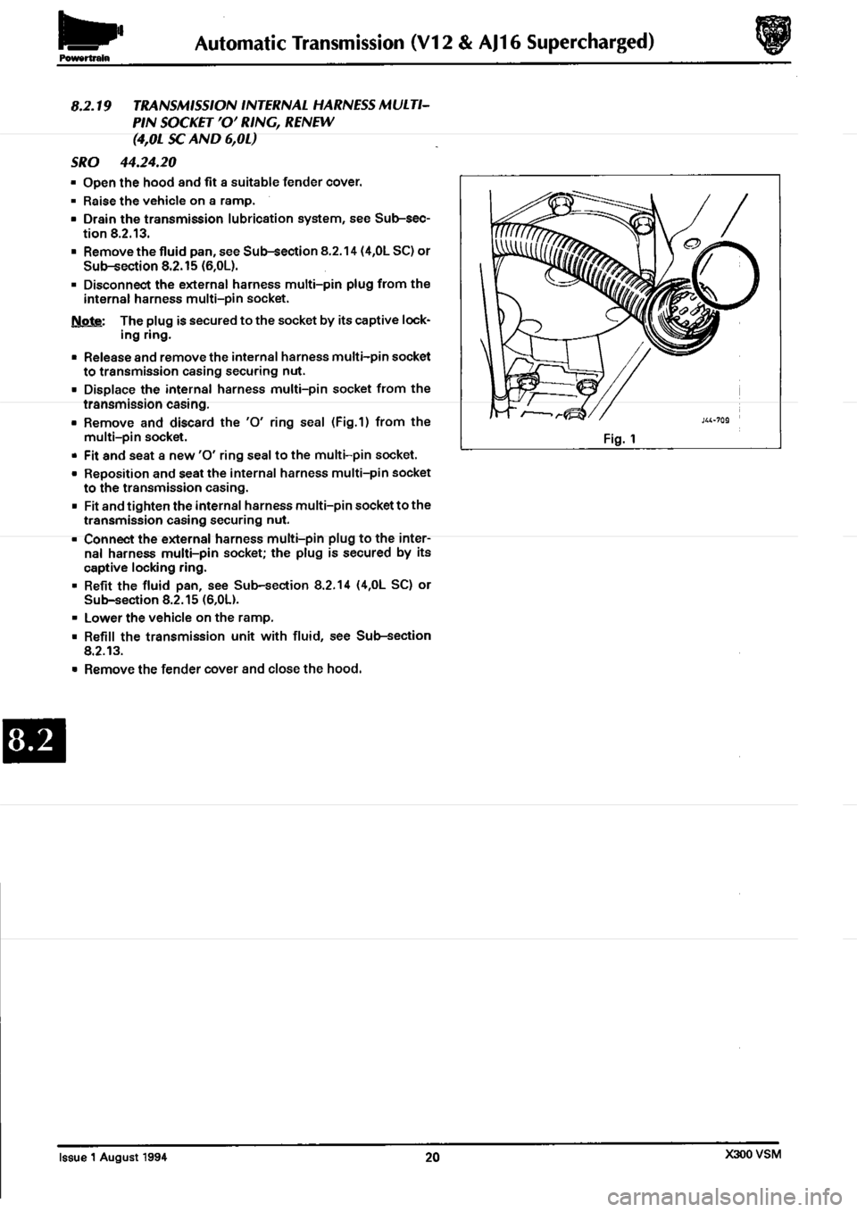JAGUAR XJ6 1994 2.G Workshop Manual Second Edition JAGUAR XJ6 1994 2.G Workshop Manual Second Edition
