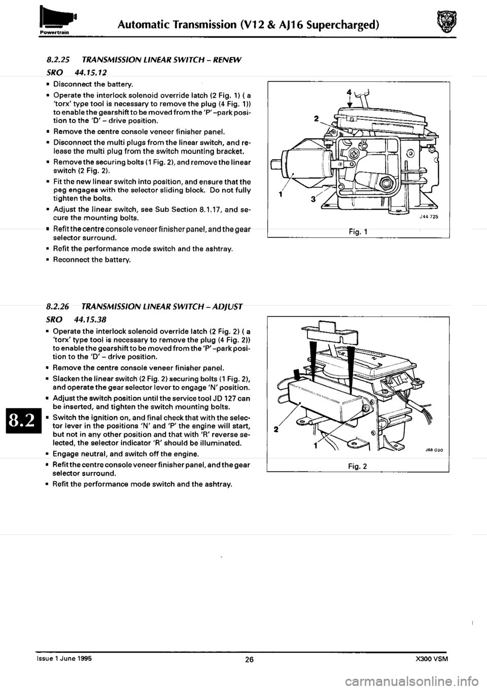 JAGUAR XJ6 1994 2.G Workshop Manual Second Edition JAGUAR XJ6 1994 2.G Workshop Manual Second Edition