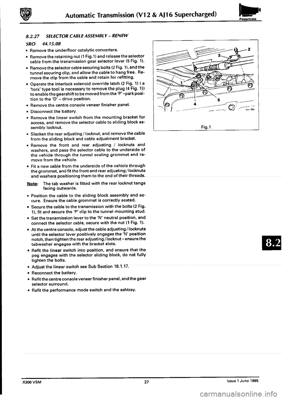 JAGUAR XJ6 1994 2.G Workshop Manual Second Edition JAGUAR XJ6 1994 2.G Workshop Manual Second Edition