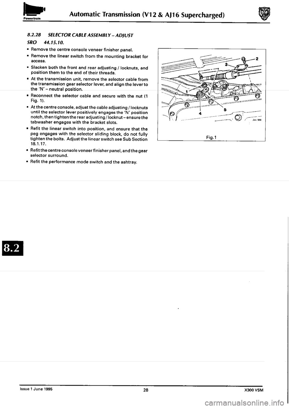JAGUAR XJ6 1994 2.G Workshop Manual Second Edition JAGUAR XJ6 1994 2.G Workshop Manual Second Edition