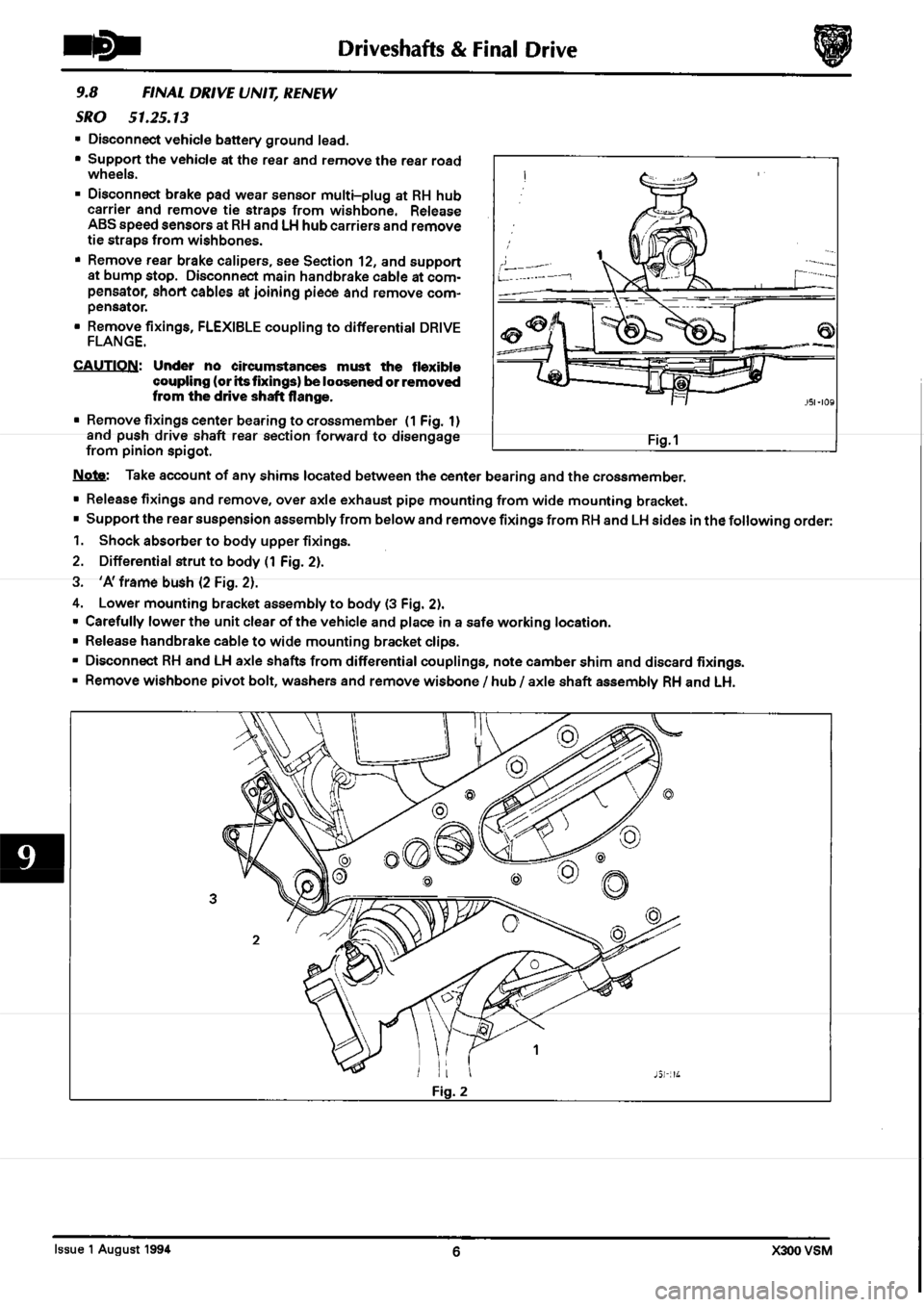 JAGUAR XJ6 1994 2.G Workshop Manual Second Edition JAGUAR XJ6 1994 2.G Workshop Manual Second Edition