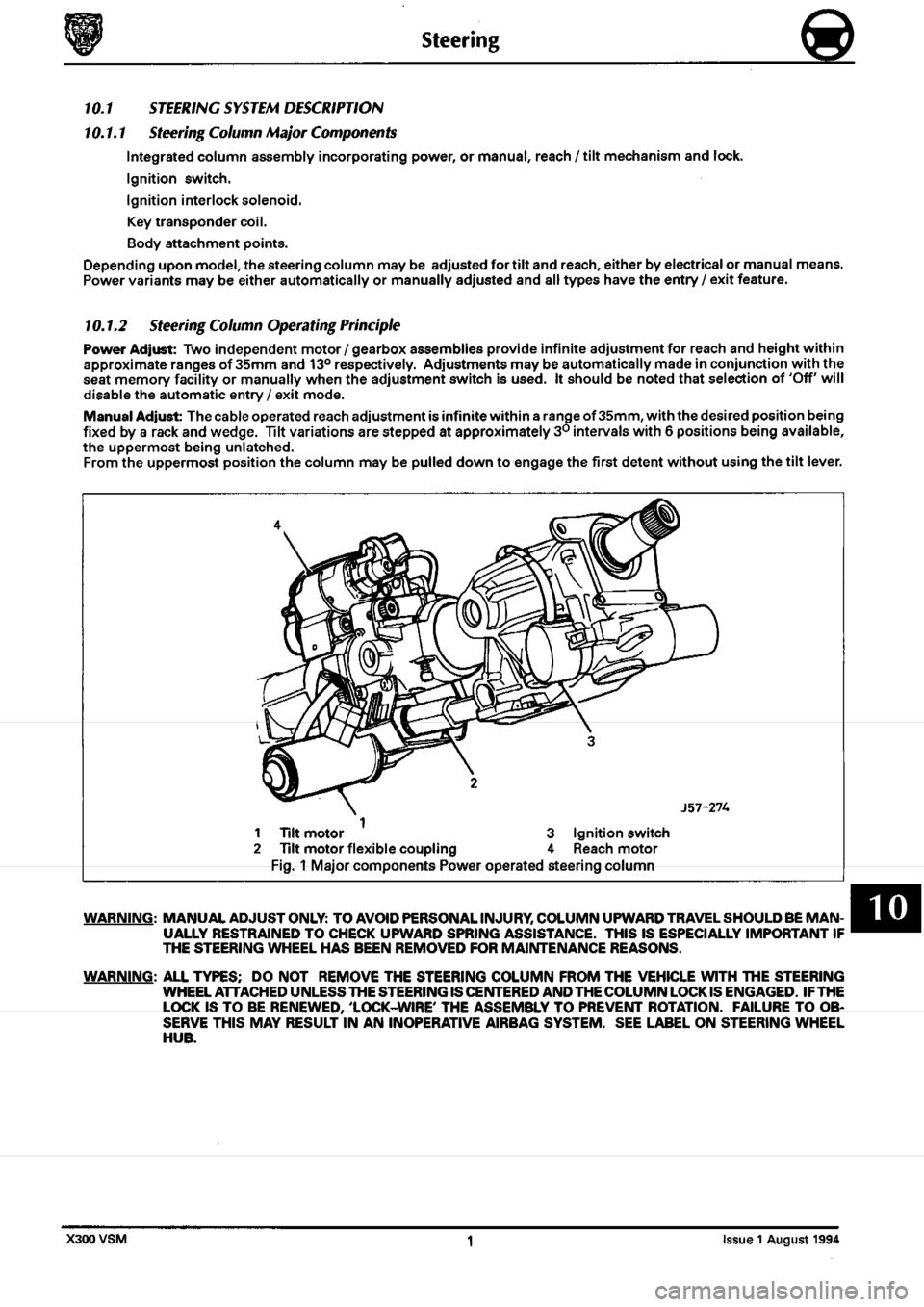 JAGUAR XJ6 1994 2.G Workshop Manual Second Edition JAGUAR XJ6 1994 2.G Workshop Manual Second Edition