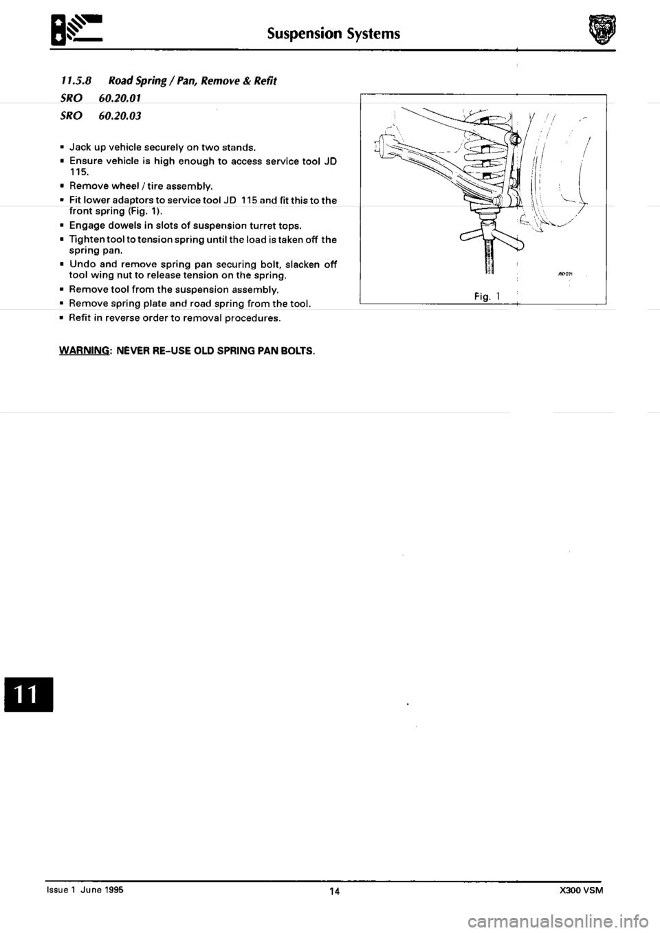 JAGUAR XJ6 1994 2.G Workshop Manual Second Edition JAGUAR XJ6 1994 2.G Workshop Manual Second Edition