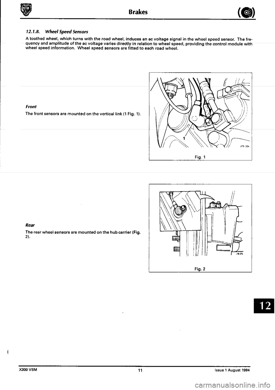 JAGUAR XJ6 1994 2.G Workshop Manual Second Edition JAGUAR XJ6 1994 2.G Workshop Manual Second Edition