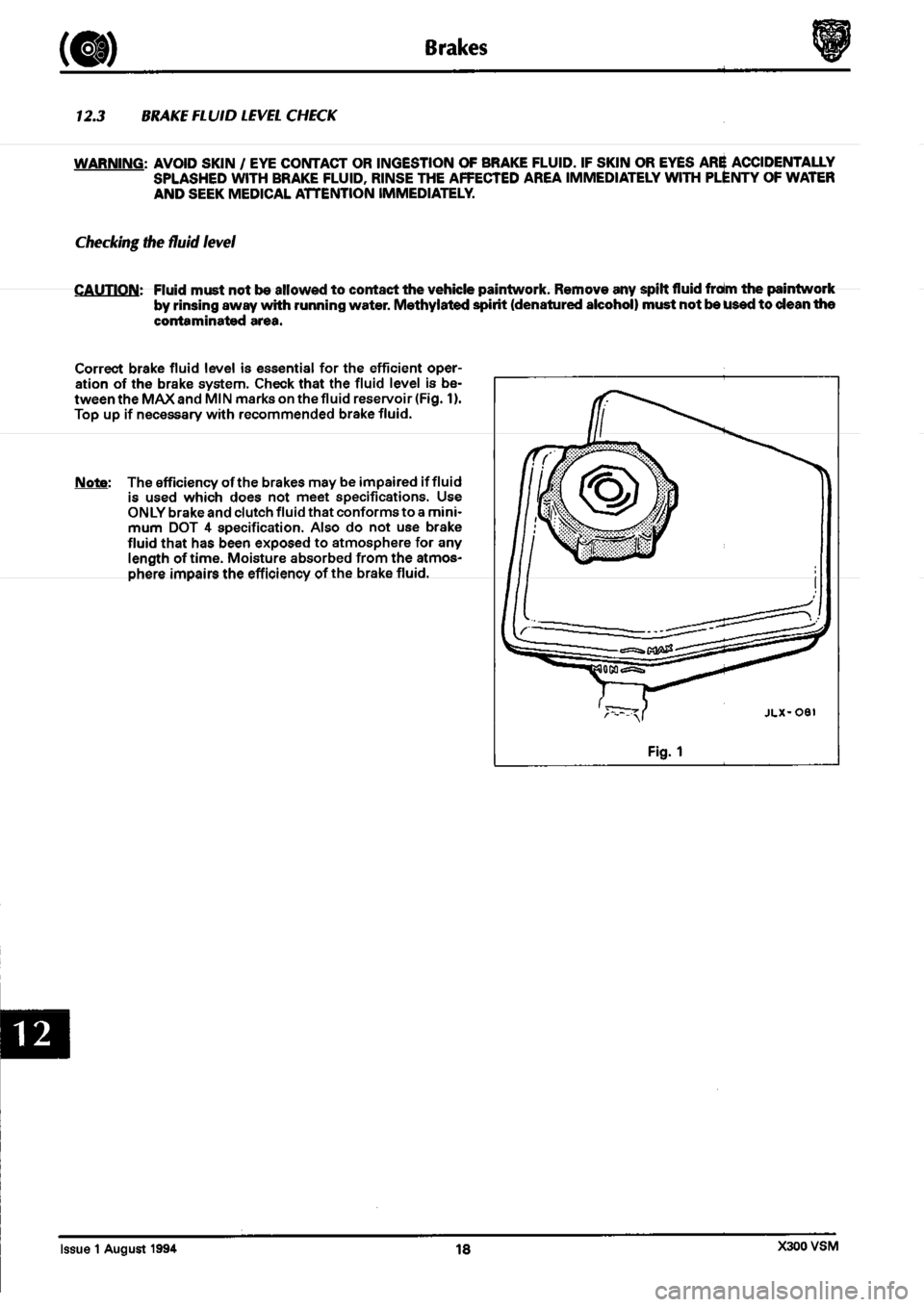 JAGUAR XJ6 1994 2.G Workshop Manual Second Edition JAGUAR XJ6 1994 2.G Workshop Manual Second Edition