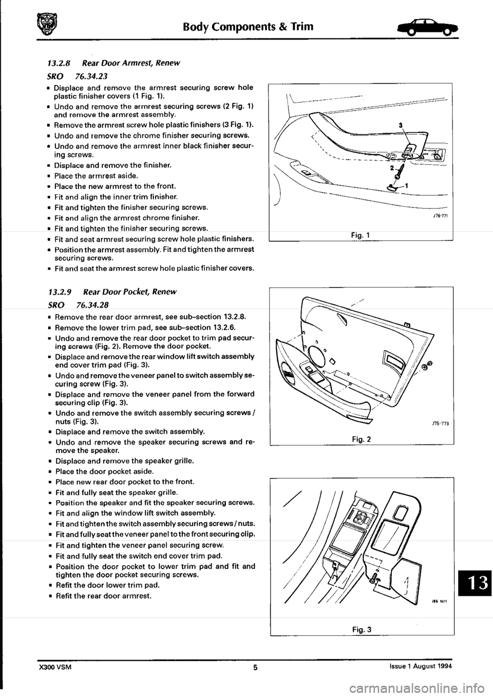 JAGUAR XJ6 1994 2.G Workshop Manual Second Edition JAGUAR XJ6 1994 2.G Workshop Manual Second Edition