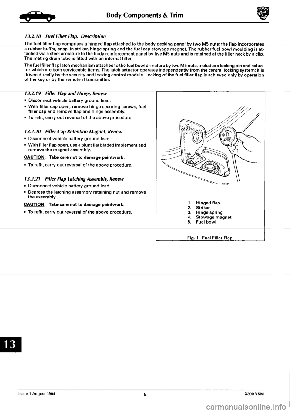 JAGUAR XJ6 1994 2.G Workshop Manual Second Edition JAGUAR XJ6 1994 2.G Workshop Manual Second Edition