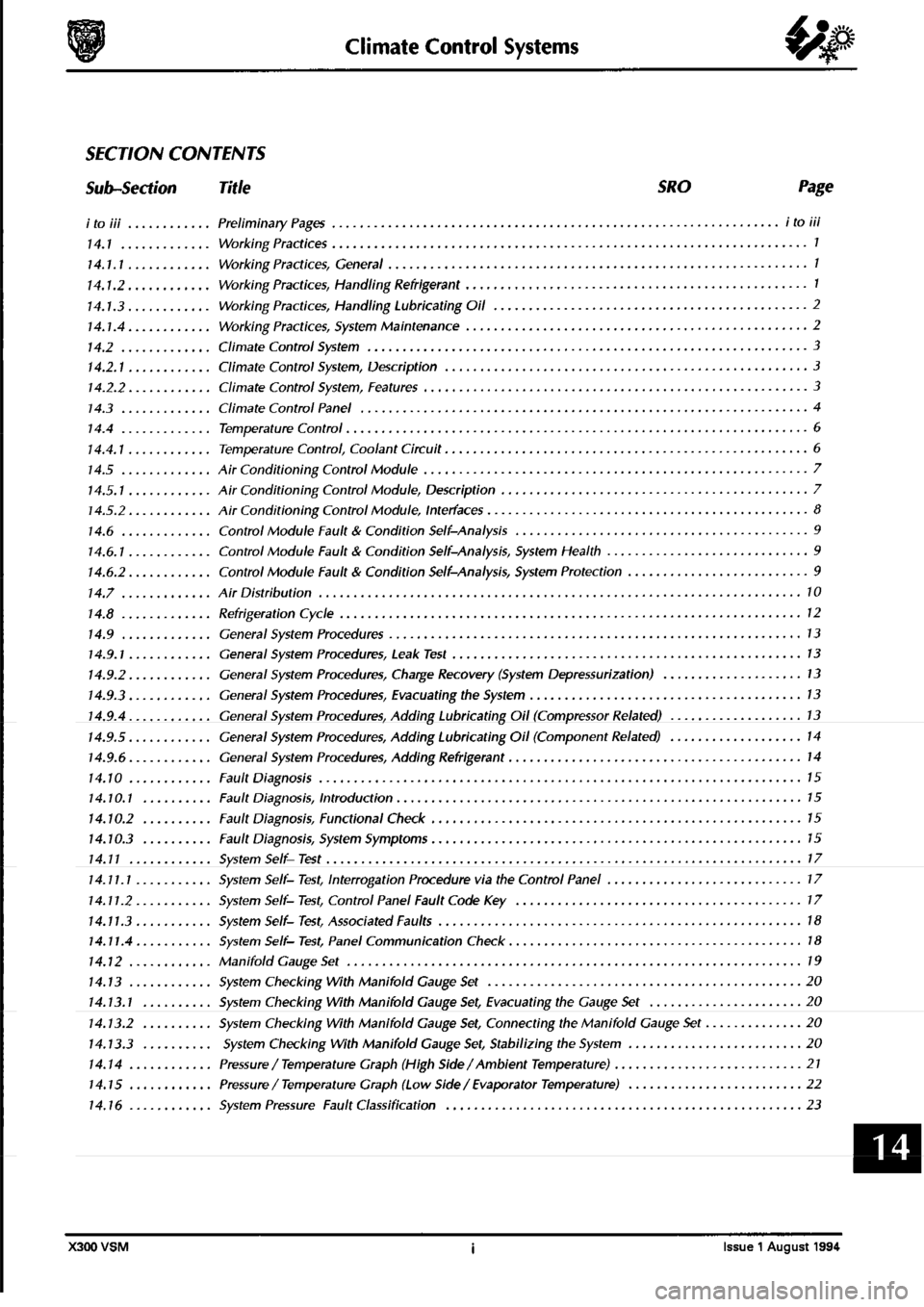 JAGUAR XJ6 1994 2.G Workshop Manual Second Edition JAGUAR XJ6 1994 2.G Workshop Manual Second Edition