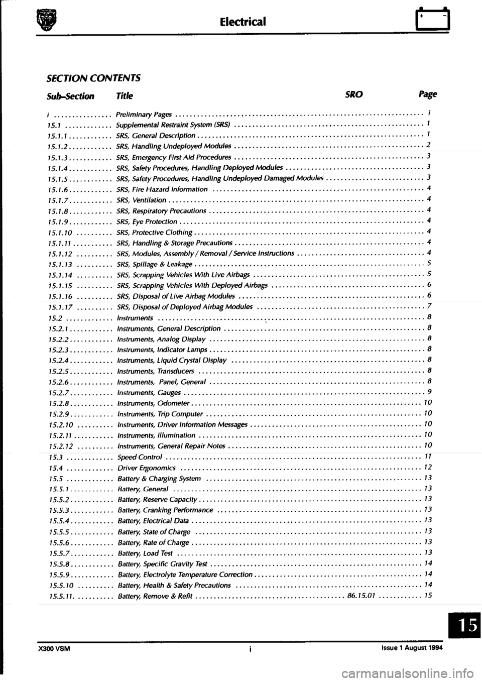 JAGUAR XJ6 1994 2.G Workshop Manual Second Edition JAGUAR XJ6 1994 2.G Workshop Manual Second Edition