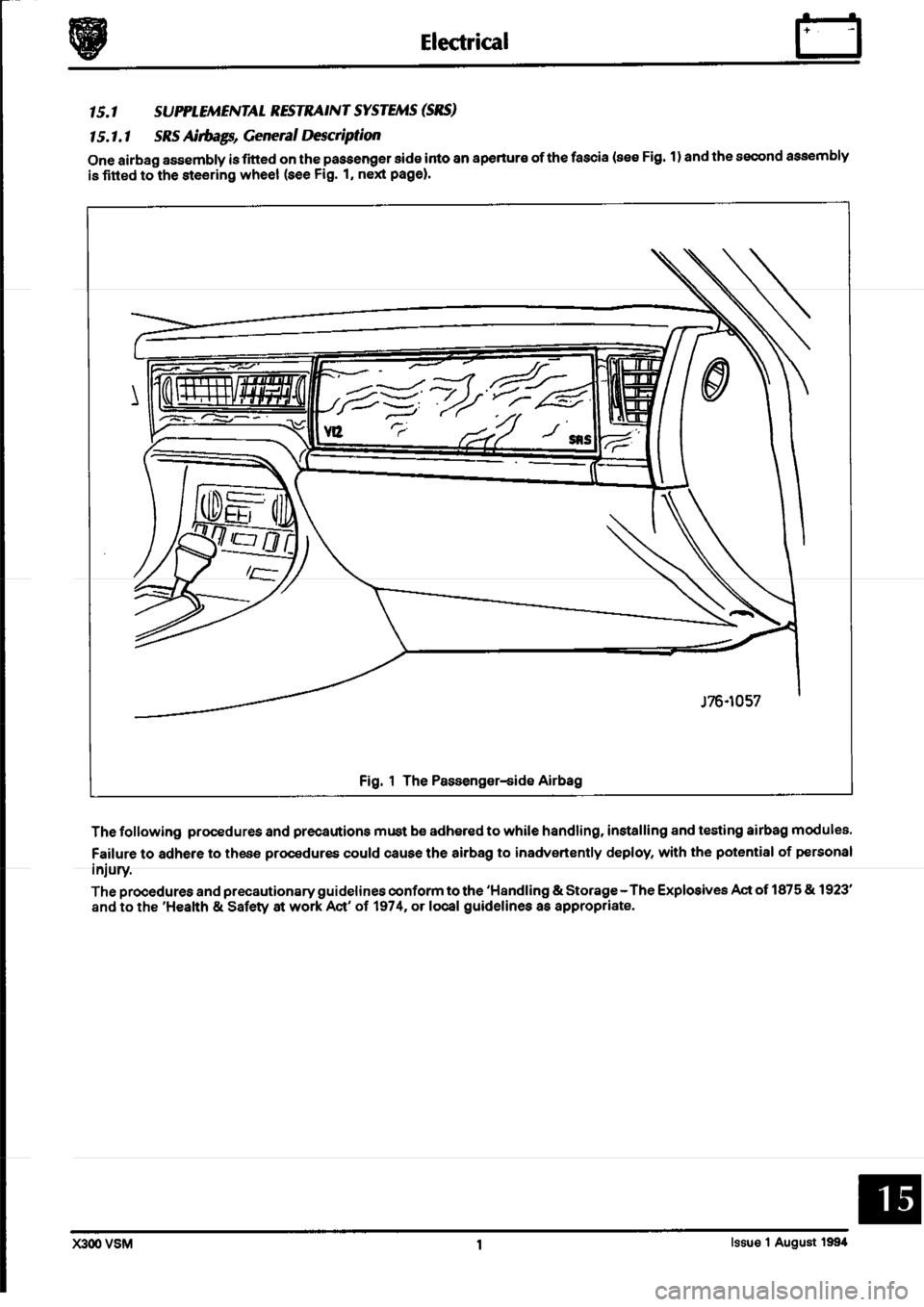 JAGUAR XJ6 1994 2.G Workshop Manual Second Edition JAGUAR XJ6 1994 2.G Workshop Manual Second Edition