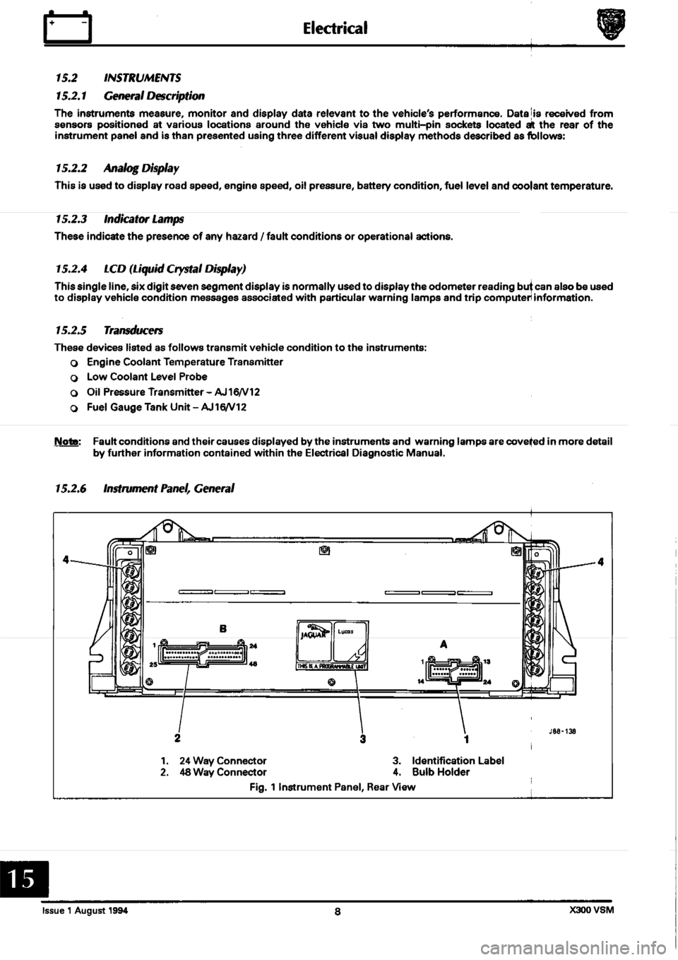 JAGUAR XJ6 1994 2.G Workshop Manual Second Edition JAGUAR XJ6 1994 2.G Workshop Manual Second Edition