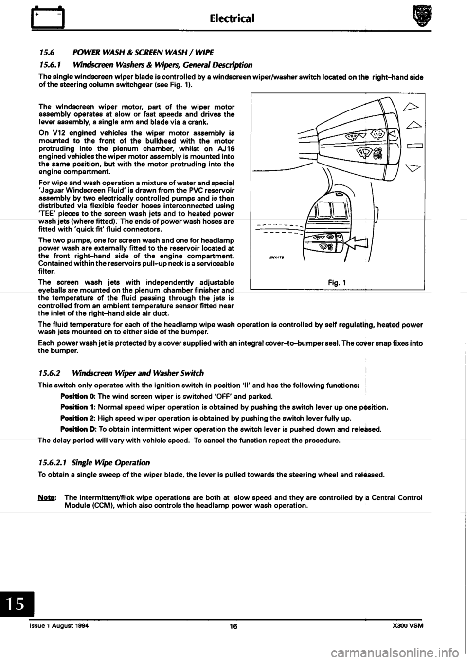 JAGUAR XJ6 1994 2.G Workshop Manual Second Edition JAGUAR XJ6 1994 2.G Workshop Manual Second Edition