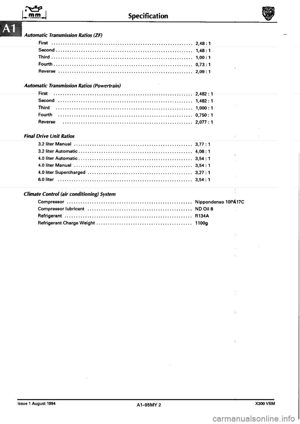 JAGUAR XJ6 1994 2.G Workshop Manual Second Edition JAGUAR XJ6 1994 2.G Workshop Manual Second Edition