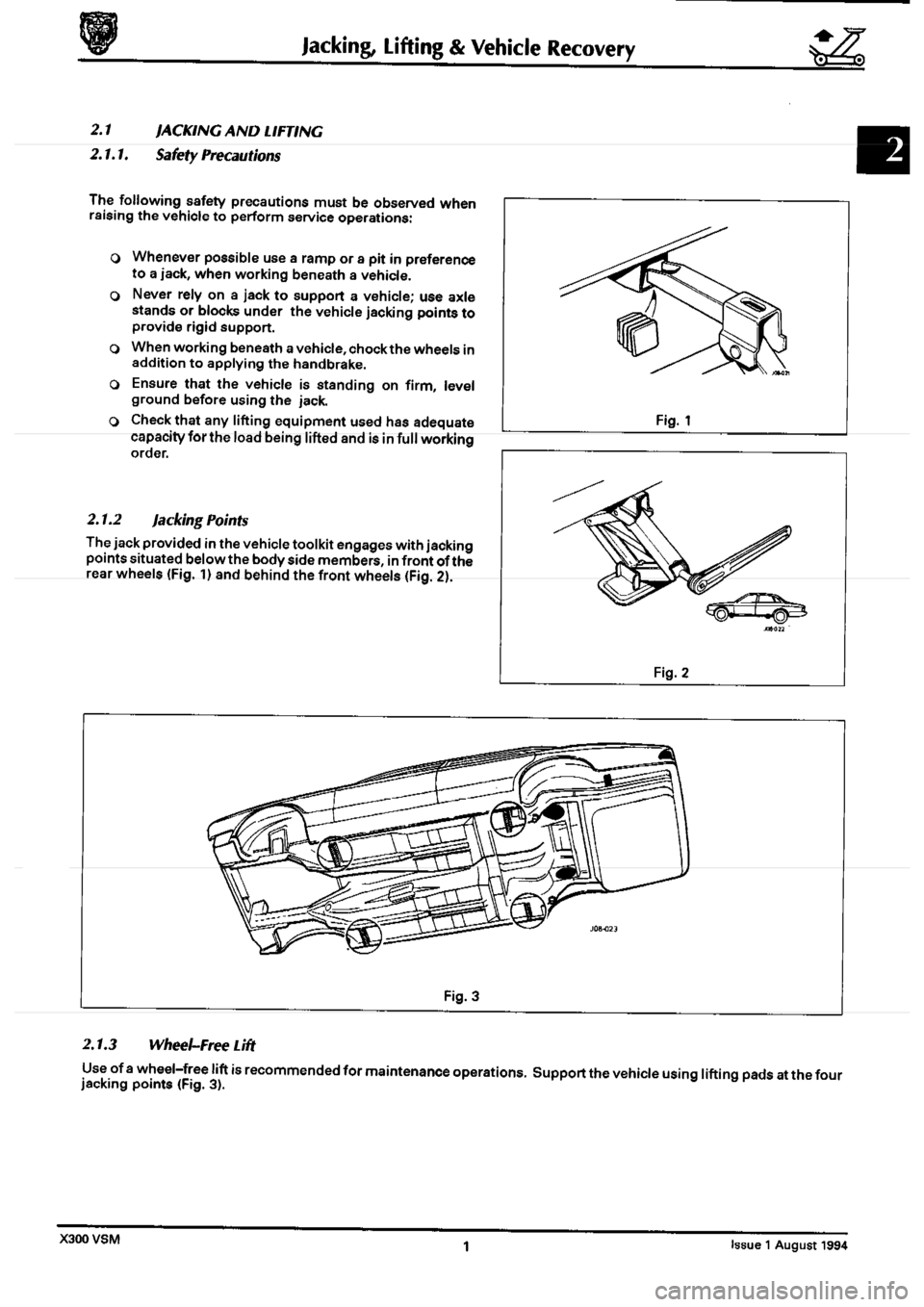 JAGUAR XJ6 1994 2.G Second Edition Service Manual JAGUAR XJ6 1994 2.G Second Edition Service Manual