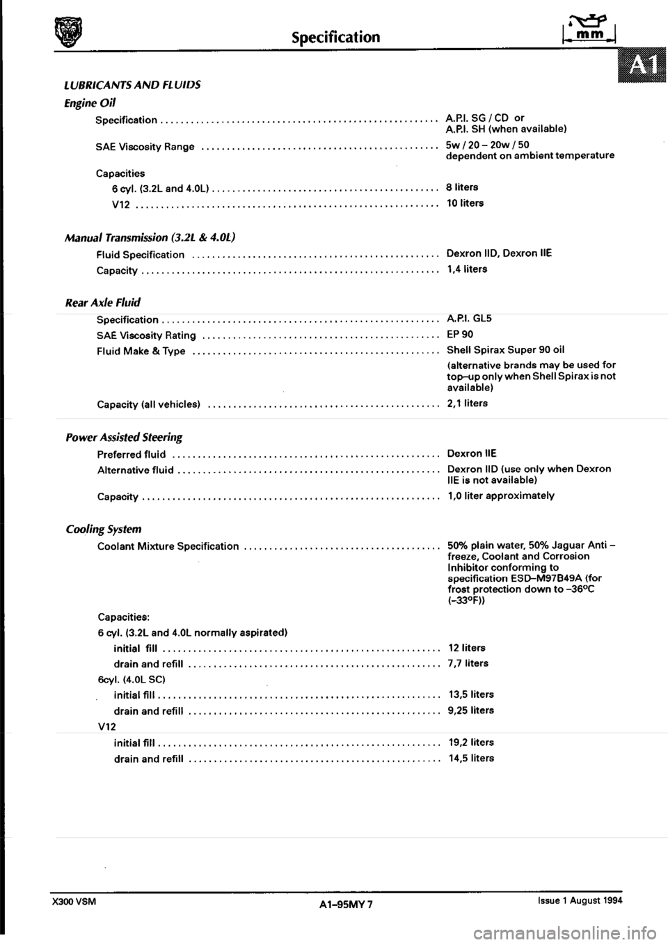 JAGUAR XJ6 1994 2.G Workshop Manual Second Edition JAGUAR XJ6 1994 2.G Workshop Manual Second Edition