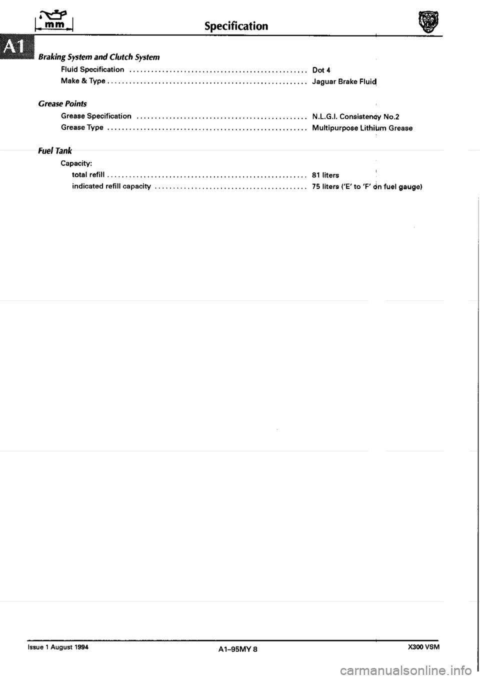 JAGUAR XJ6 1994 2.G Workshop Manual Second Edition JAGUAR XJ6 1994 2.G Workshop Manual Second Edition