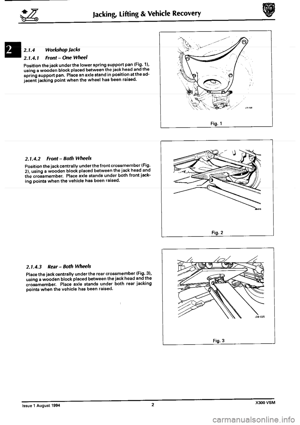 JAGUAR XJ6 1994 2.G Second Edition Service Manual JAGUAR XJ6 1994 2.G Second Edition Service Manual