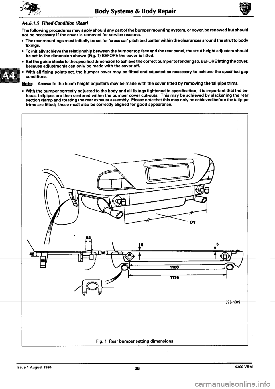 JAGUAR XJ6 1994 2.G Workshop Manual Second Edition 
