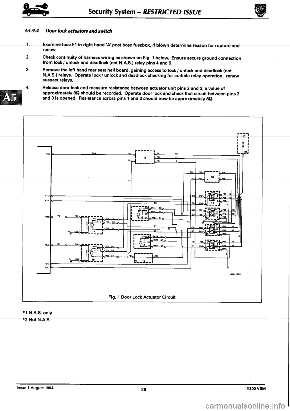 JAGUAR XJ6 1994 2.G Workshop Manual Second Edition 