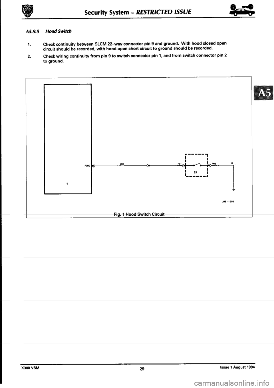 JAGUAR XJ6 1994 2.G Workshop Manual Second Edition 