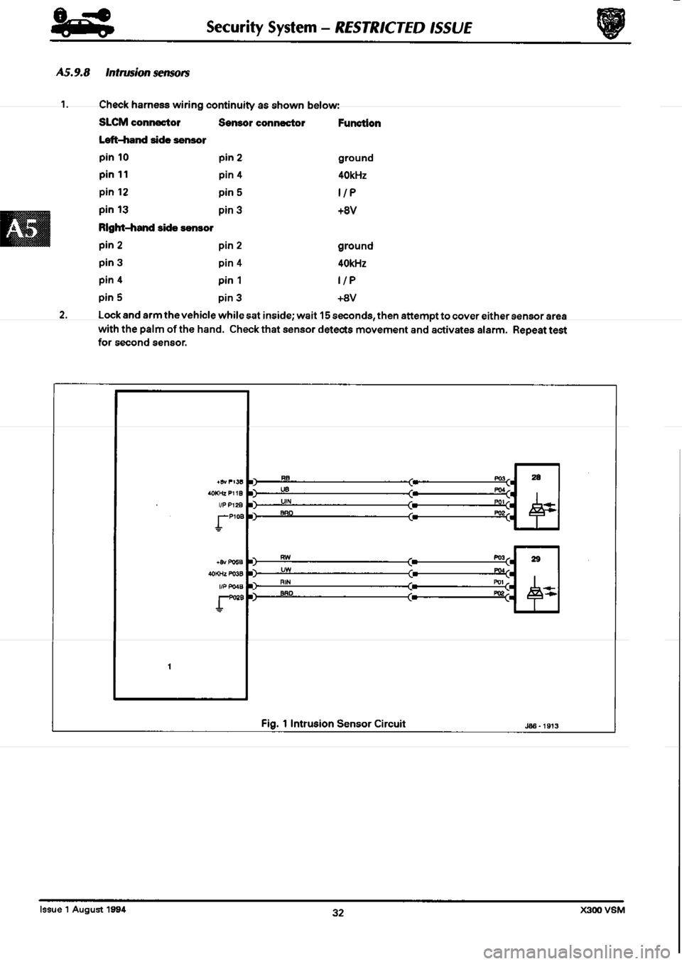 JAGUAR XJ6 1994 2.G Workshop Manual Second Edition 