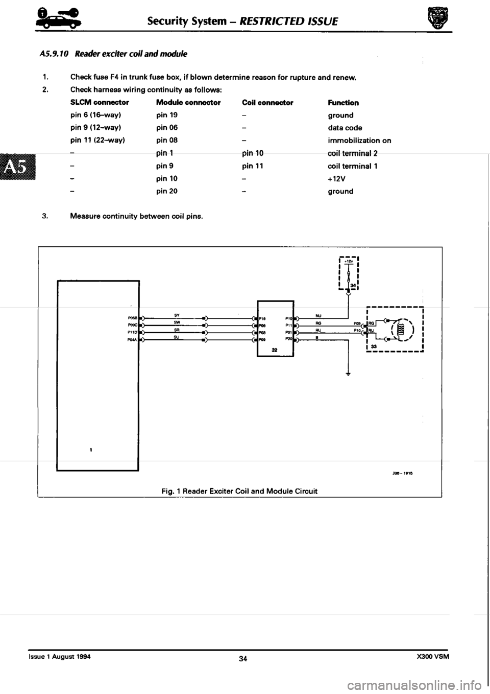 JAGUAR XJ6 1994 2.G Workshop Manual Second Edition 